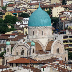 The Sinagoga (Synagogue) and Jewish Museum of Florence. (Photo by Deror Avi)