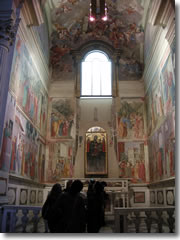 The Brancacci Chapel in Florence's church of Santa Maria della Carmine