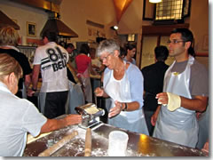 A pasta-making cooking class in Florence.