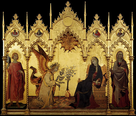 Simone Martini's Annunciation (1333)