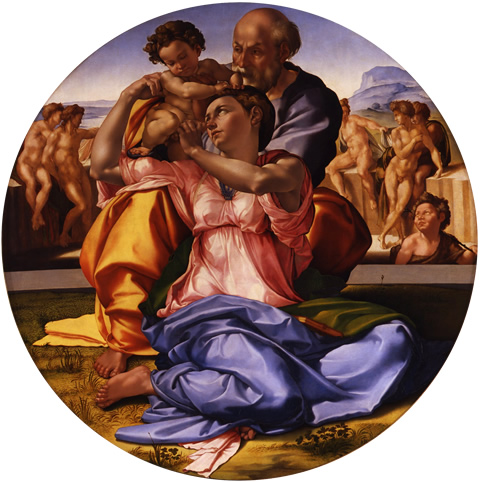 Michelangelo's Holy Family