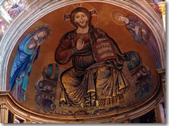 The mosaic by Cimabue in the Pisa cathedral