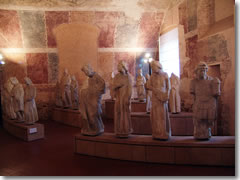 Medieval statues in the Museo del Duomo of Pisa.