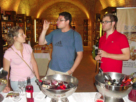 Tourists can sample the best Italian wines from €3 a glass at Siena's Enoteca Italiana