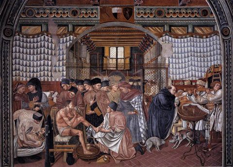 Care of the Sick (1441/42), Domenico di Bartoldo, Santa Maria della Scala, Siena