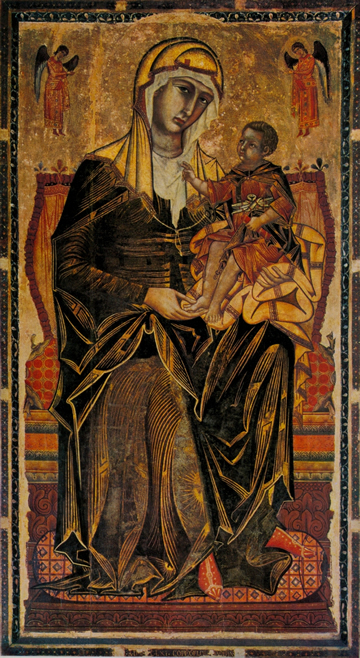 Madonna del Bordone, Coppo di Marcovaldo (1261), Santa Maria dei Servi, Siena
