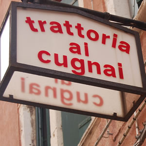 Tratoria Ai Cugnai, Venice