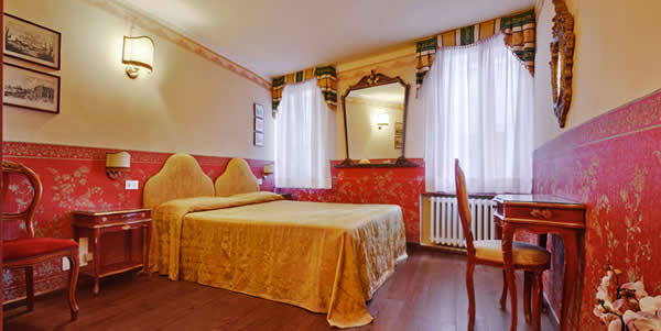A room at the Hotel Locanda Fiorita, Venice