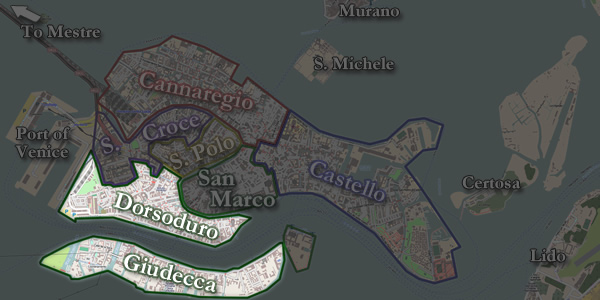 The Dorsoduro neighborhood of Venice