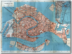 A 1913 map of Venice