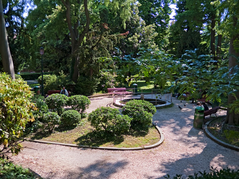 The gardens of Venice's Giardini Papadolpoli park