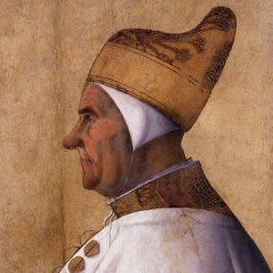 A painting of a Doge by Giovanni Bellini in the Museo Civico Correr
