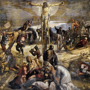 Tintoretto's Crucifixion in the Scuola Grande di San Rocco in Venice