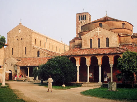 The main square of Torcello.