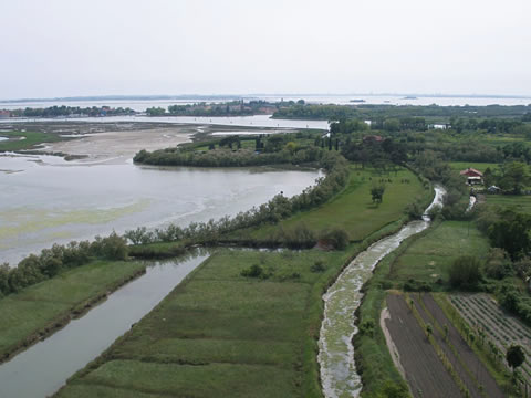 A view of sleepy Torcello from atop the campanile.