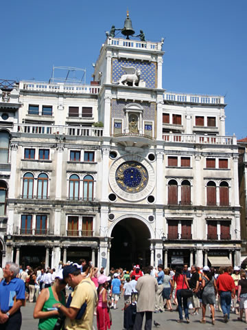 The Torre dell'Orologio (Clock Tower) in Venice